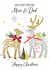 Traditional Christmas Card - For Mum And Dad - Reindeers created by Katie Phythian Design