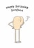Funny Birthday Card - Bum Face created by Twisted Haggis