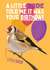Fun Little Birdie Card - Bird Birthday Card - Goldfinch created by Sian Moore Illustration