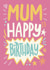 Classic Birthday Card - For Mum - Stars created by Happy  Introvert