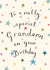 Classic Birthday Card - Special Grandson - Rainbow Stars created by Love Lucy Illustration