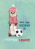 Cute Birthday Card - Premier League Football Ferret created by Pencilface