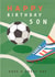 Classic Birthday Card - For Son - Football created by Rosanna Rossi