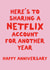 Funny Anniversary Card - Here's To Sharing A Netflix Account - For Another Year created by Sweetlove Press