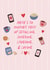 Cute Anniversary Card - Another Year Of Scrolling, Snacking, Laughing And Loving created by Sweetlove Press