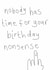 Funny Birthday Card - Birthday Nonsense created by Rosie Made A Thing