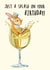 Cute Birthday Card - Just A Splash - Wine - Rabbit created by Bewilderbeest