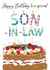 Traditional Birthday Card - For Son In Law - Cake created by Katie Phythian Design