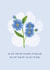 Pet sympathy card sorry for your loss dog forget me not pet loss bereavement created by Hollie McManus Illustration