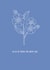 Sorry for your loss card sympathy bereavement card simple forget me nots created by Hollie McManus Illustration