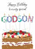 Traditional Birthday Card - For Godson - Cake created by Katie Phythian Design