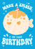 Cute Birthday Card - Make A Splash - Pufferfish created by Matt Joyce