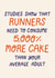 Funny Birthday Card - Runners - 5000% More Cake created by Christine Cuddihy Illustration