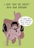 Funny Birthday Card - I Hope Your IBS Doesn't Ruin Your Birthday - Grumbling Noises created by Blessherlittleartoons by Amy
