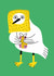 Funny Seagull Birthday Greeting Card created by Seekprint
