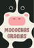 Cute Thank You Card - Cow - Moo-chas Gracias created by Katie Delia
