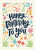 Classic Birthday Card - Pretty Flowers created by Natalia Gonzalez