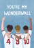 Classic Birthday Card - Wonderwall - England World Cup Team created by Silky Rose Design