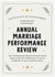 Funny Wedding Anniversary card - Certificate - Performance Review for Him or Her created by Kreate Paper Co.