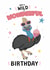 Cute Cassowary Birthday Card – Wild & Wonderful Animal - Australian Bird created by @Cupsie's Creations