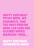 Funny Birthday Card - For Wife - Only Person Who Can Lose Her Glasses While Wearing Them created by Blush & Blossom 