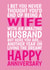 Funny Anniversary Card - For Wife - Living the Dream created by @Cupsie's Creations