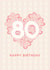 Pretty 80th Birthday Card - For Her - Floral Heart created by Lyndsay Moon