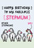 Cute Birthday Card - For Stepmum - Zebras created by Lyndsay Moon
