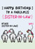 Cute Birthday Card - For Sister-In-Law - Zebras created by Lyndsay Moon