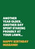 Funny Birthday Card - For Husband - Another Day Spent Staring Proudly At Your Lawn created by Blush & Blossom 