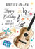 Classic Birthday Card - For Brother-in-Law - Guitar created by Katie Phythian Design