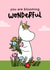 Moomin Pretty Thank You Card - You are Blooming Wonderful Floral Card created by Moomin Characters