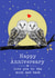 Cute Anniversary Card - Owls - Moon And Back created by Beth Higgins Art