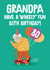 Cute Birthday Card - 80th - For Grandpa - Scooter created by Hannah Jayne Lewin
