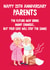 Funny Anniversary Card - For Parents - 25th - Nappies created by Hannah Jayne Lewin