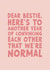 Funny Birthday Card - For Best Friend - Convincing Each Other We're Normal created by Forever Blessed