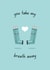 Cute Asthma Inhaler Anniversary Card - You Take My Breath Away Funny Pun created by FoxFrame Studio