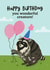 Cute Birthday Card - You Wonderful Creature - Jimothy the Raccoon created by Abbie Imagine