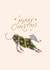 Cute Christmas Card - Whippet - Costume created by Studio Mads