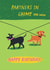 Cute Birthday Card - Partners In Dog Walks created by Bellollage