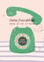 Classic Birthday Card - For Friend - Retro Telephone created by Francesca Iannaccone
