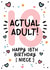 Cute 18th Birthday card for your Niece created by Lyndsay Moon