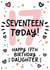 Cute 17th Birthday Card for Daughter created by Lyndsay Moon