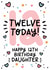 Cute Daughter 12th Birthday Card created by Lyndsay Moon