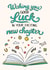 Classic Good Luck Card - New Chapter - Book created by Lyndsay Moon