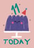 Cute 11th Birthday Card - Jelly - Party Hat created by Alice Mole Illustration