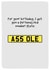 Funny Birthday Card - Personalised Number Plate A55 0LE created by Sarah Harding