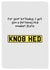 Funny Birthday Card - Personalised Number Plat KN08 HED created by Sarah Harding