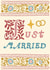 Pretty Wedding Card - Just Married - Floral Design created by URGHH Card Co.