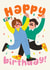 Cute Birthday Card - Couple - Confetti created by AbiGoLucky